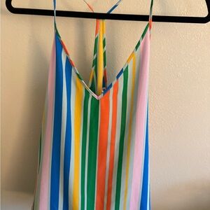 Colorful Striped Halter Top